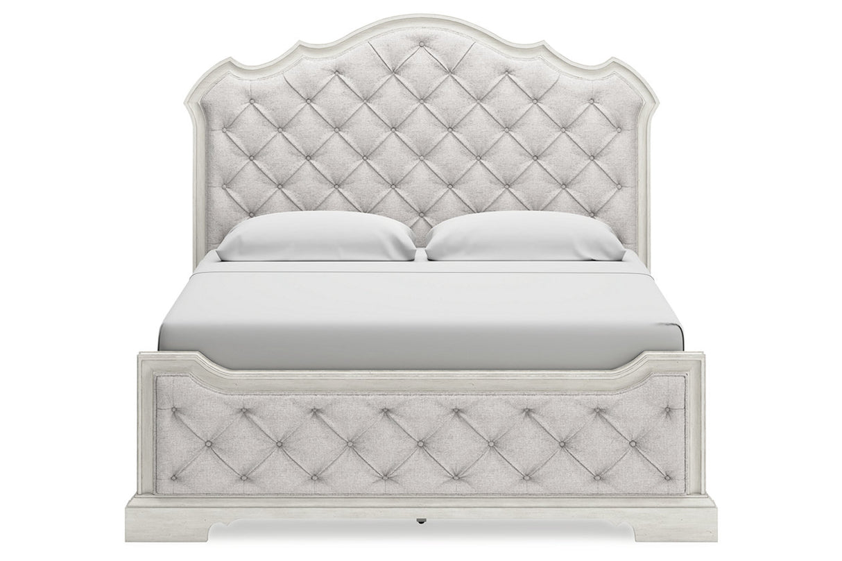 Arlendyne Antique White California King Upholstered Bed from Ashley - Luna Furniture