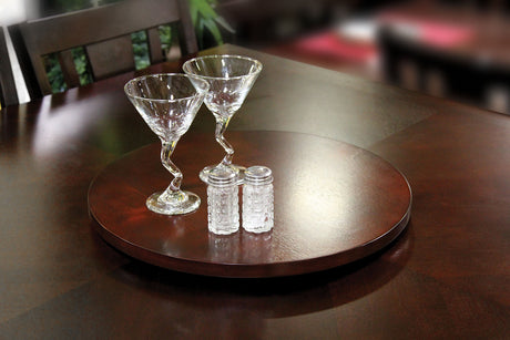 Susie Espresso Lazy Susan from Furniture of America - Luna Furniture