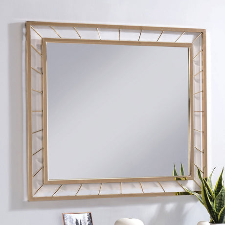 Sherbrooke Gold Mirror from Furniture of America - Luna Furniture