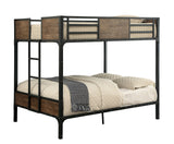 Clapton Black Full/Full Bunk Bed from Furniture of America - Luna Furniture