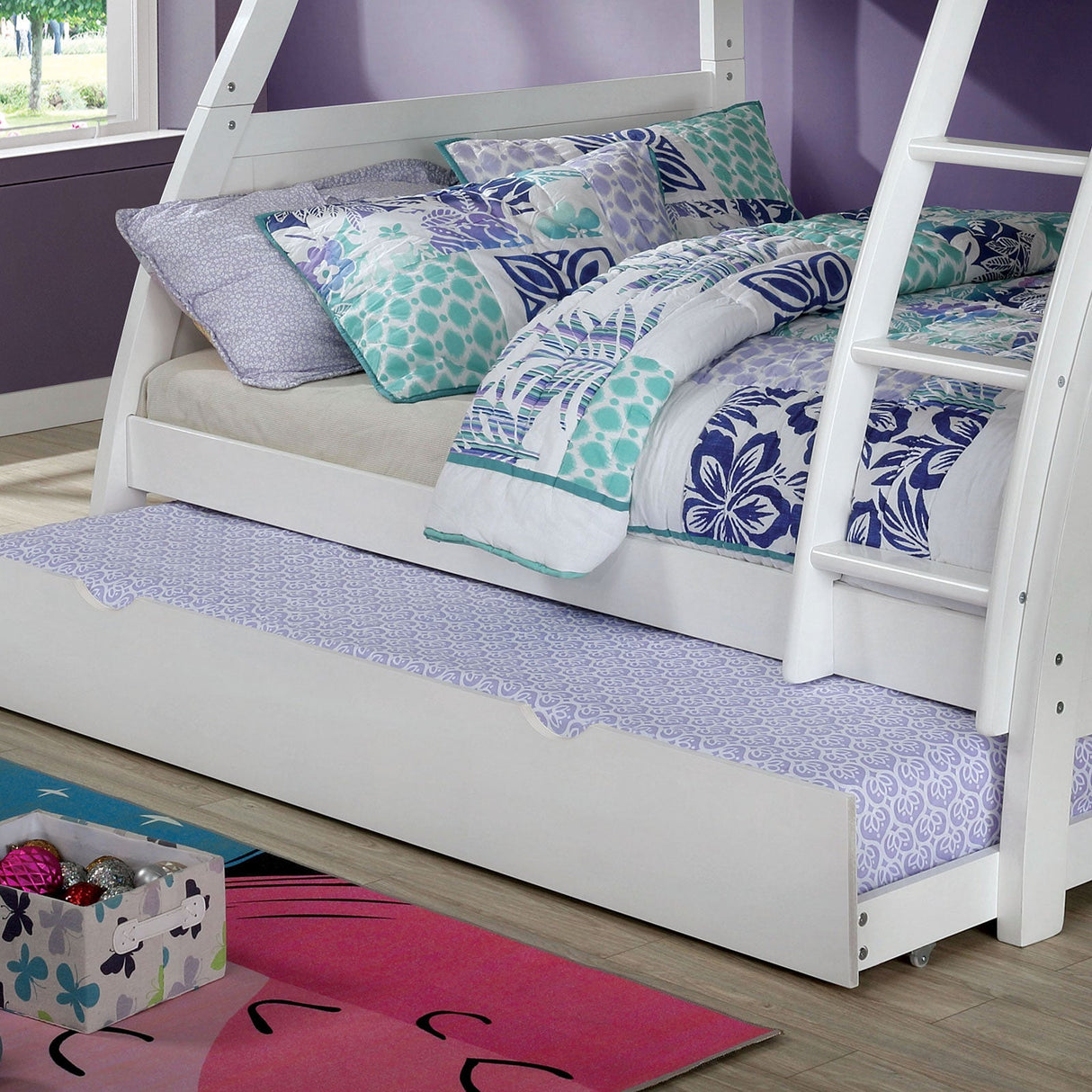 Hoople White Trundle from Furniture of America - Luna Furniture