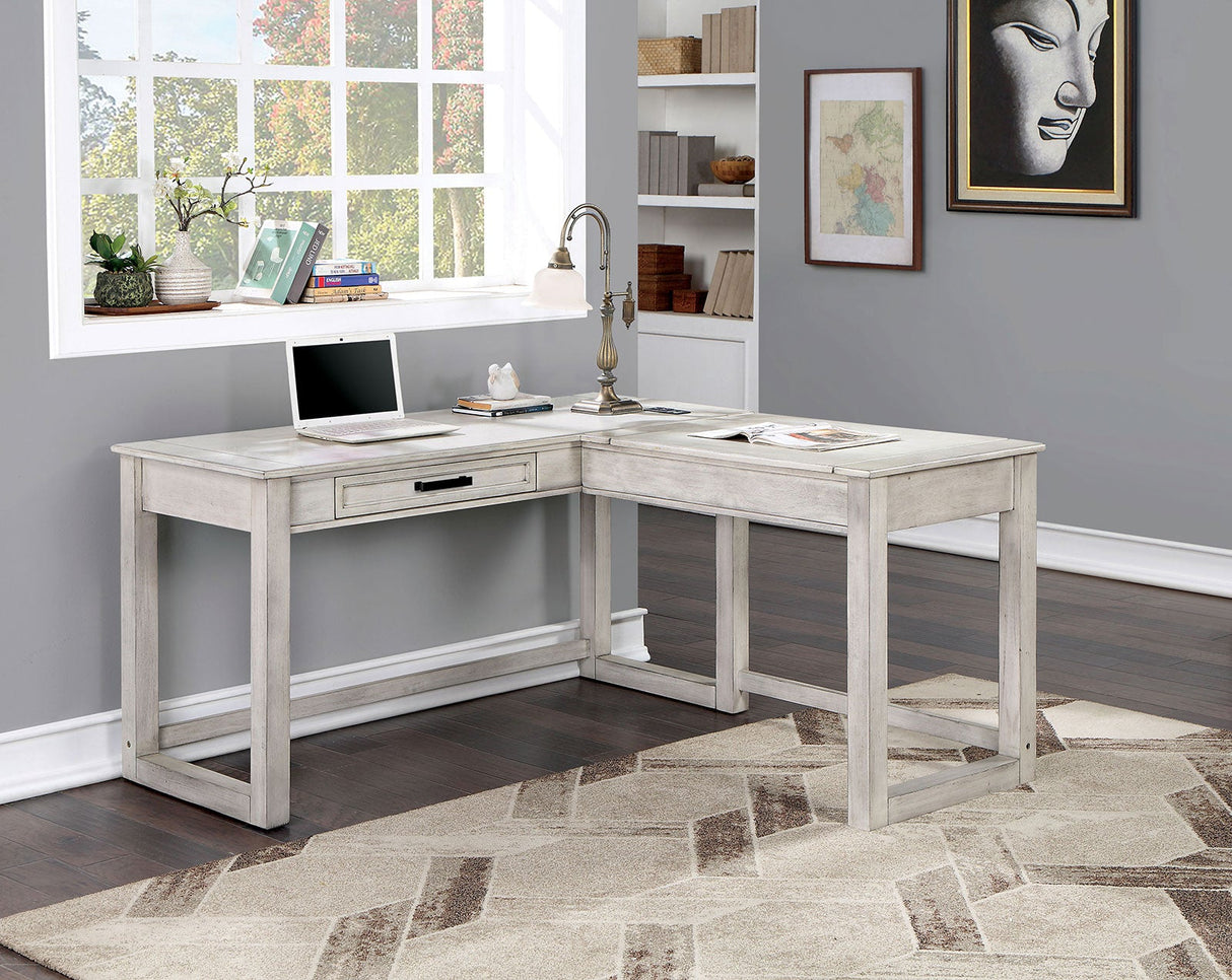 Galarga Antique White Desk from Furniture of America - Luna Furniture