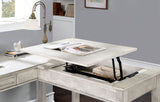 Galarga Antique White Desk from Furniture of America - Luna Furniture