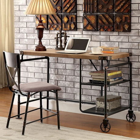 Olga Antique Black Desk from Furniture of America - Luna Furniture