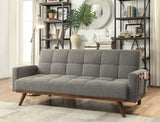 Nettie Gray Futon Sofa from Furniture of America - Luna Furniture