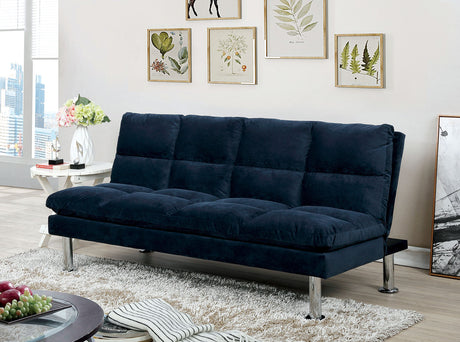 Saratoga Navy Futon Sofa from Furniture of America - Luna Furniture