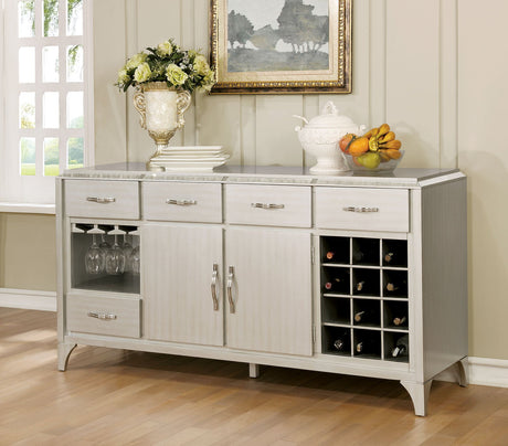 Diocles Silver Server from Furniture of America - Luna Furniture