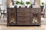 Arcadia Rustic Natural Tone Server from Furniture of America - Luna Furniture