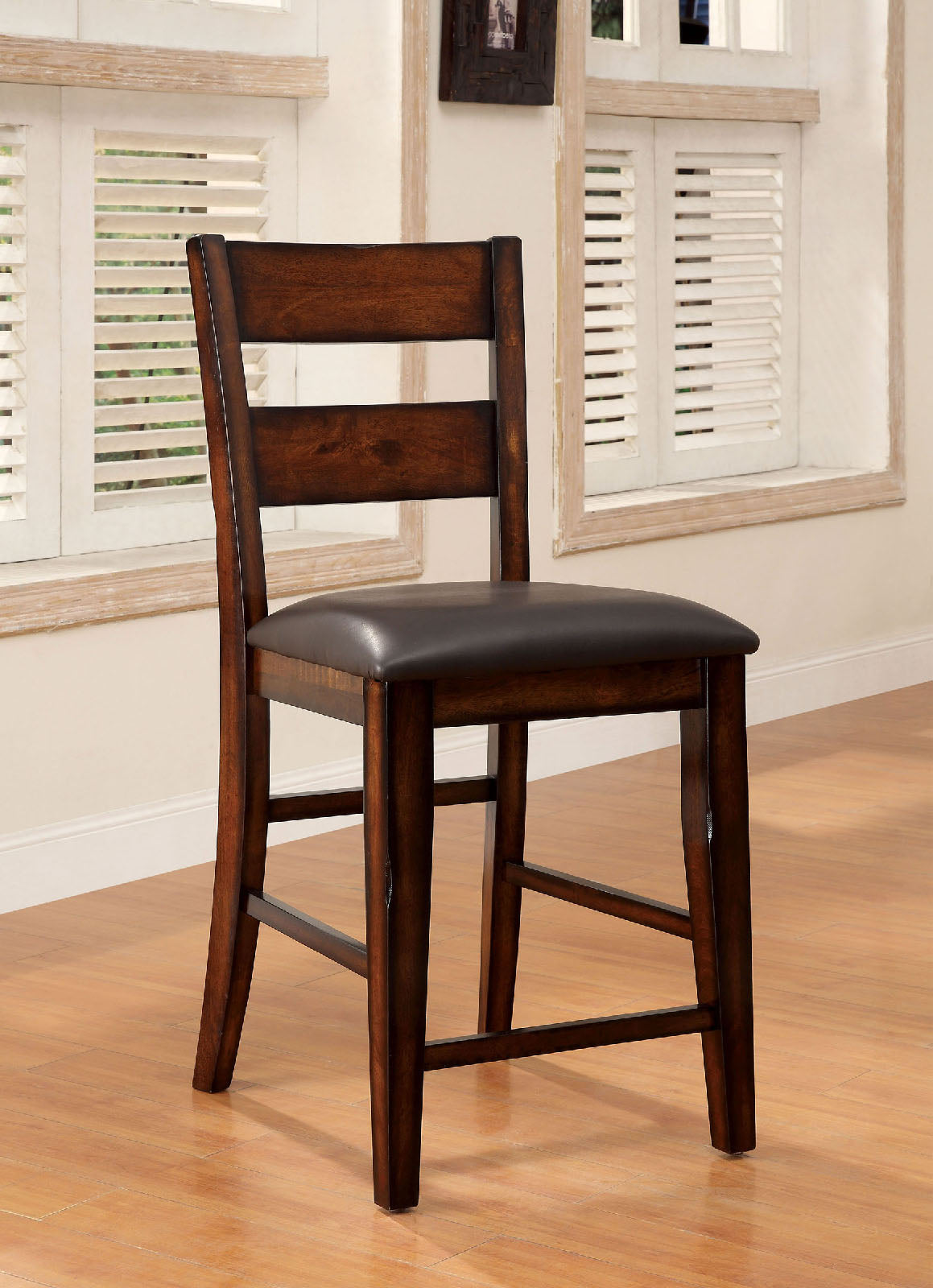 Dickinson Dark Cherry Counter Ht. Chair from Furniture of America - Luna Furniture