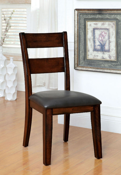 Dickinson Dark Cherry Side Chair from Furniture of America - Luna Furniture