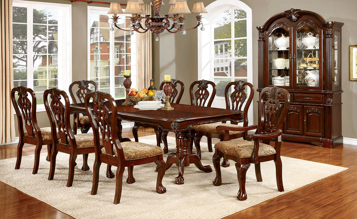 Elana Brown Cherry Dining Table from Furniture of America - Luna Furniture