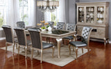 Amina Champagne Dining Table from Furniture of America - Luna Furniture