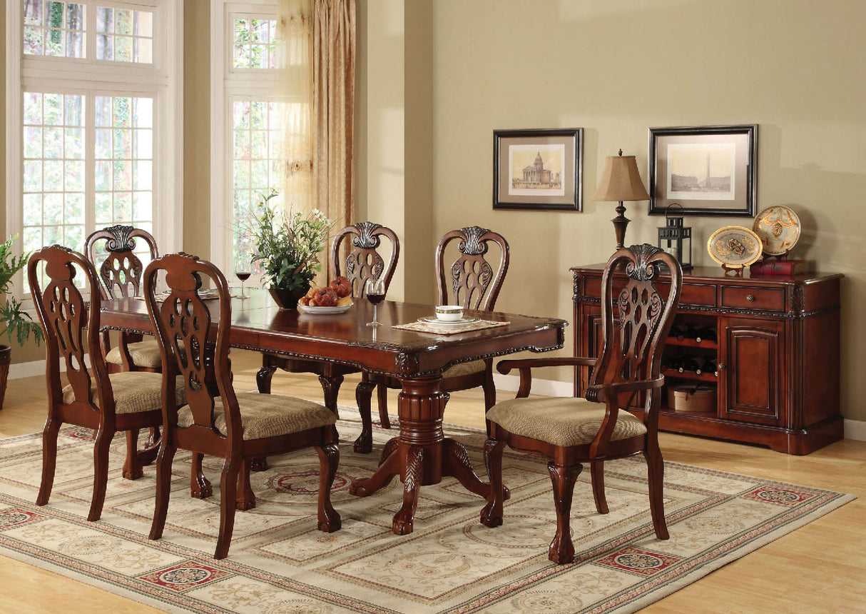 Georgetown Cherry Formal Dining Table from Furniture of America - Luna Furniture