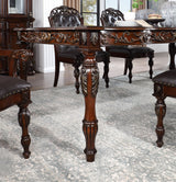 Nouvelle Brown Cherry/Espresso Dining Table from Furniture of America - Luna Furniture