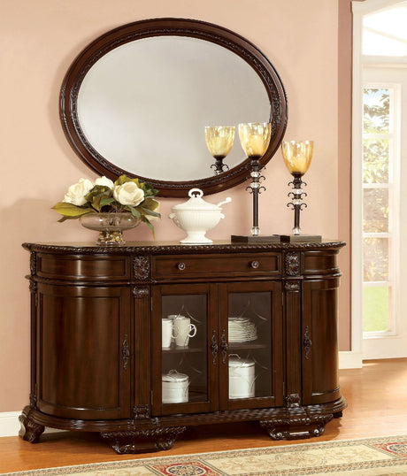 Bellagio Brown Cherry Server from Furniture of America - Luna Furniture