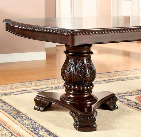 Bellagio Brown Cherry Dining Table from Furniture of America - Luna Furniture