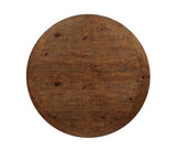 Auletta Distressed White/Distressed Dark Oak Round Table from Furniture of America - Luna Furniture