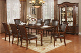 Sylvana Brown Cherry/Espresso Dining Table from Furniture of America - Luna Furniture