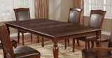 Sylvana Brown Cherry/Espresso Dining Table from Furniture of America - Luna Furniture