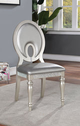 Cathalina Silver Side Chair from Furniture of America - Luna Furniture