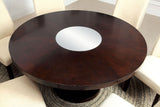 Cimma Espresso Round Dining Table from Furniture of America - Luna Furniture