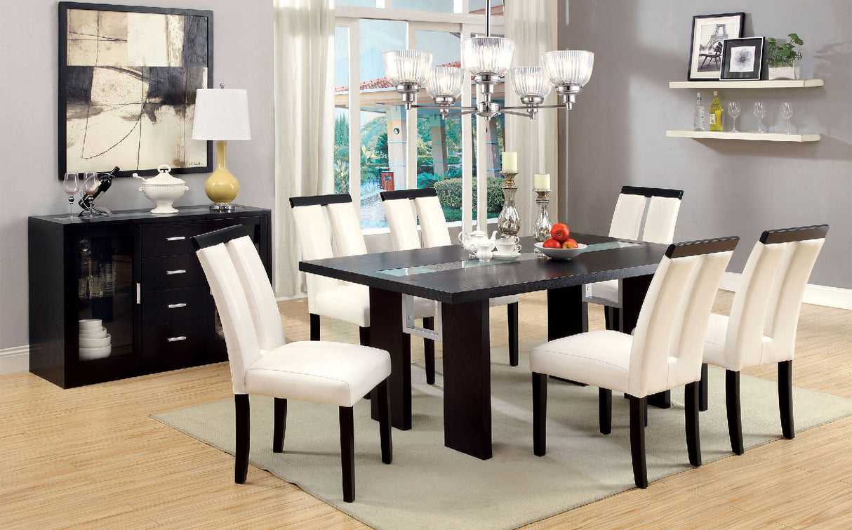 Luminar Black Dining Table from Furniture of America - Luna Furniture