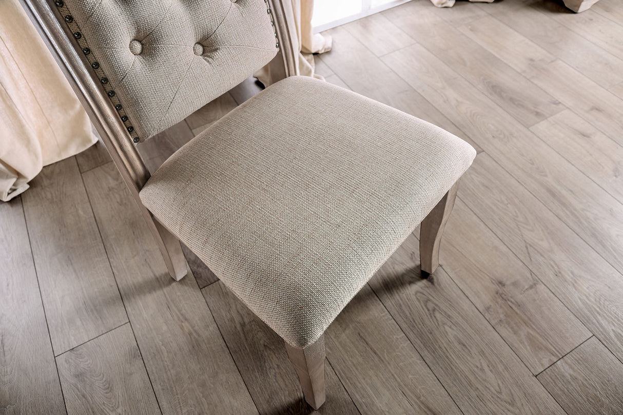 Patience Rustic Natural Tone/Beige Side Chair (2/Ctn) from Furniture of America - Luna Furniture