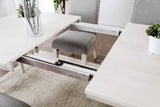 Daniella Antique White/Gray Dining Table from Furniture of America - Luna Furniture