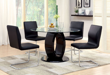 Lodia Black Dining Table from Furniture of America - Luna Furniture