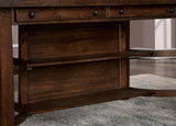 Fredonia Rustic Oak Counter Ht. Table from Furniture of America - Luna Furniture