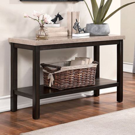 Rosetta Dark Walnut Sofa Table from Furniture of America - Luna Furniture