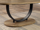 Olbia Rustic Oak/Sand Black 3 Pc. Table Set from Furniture of America - Luna Furniture