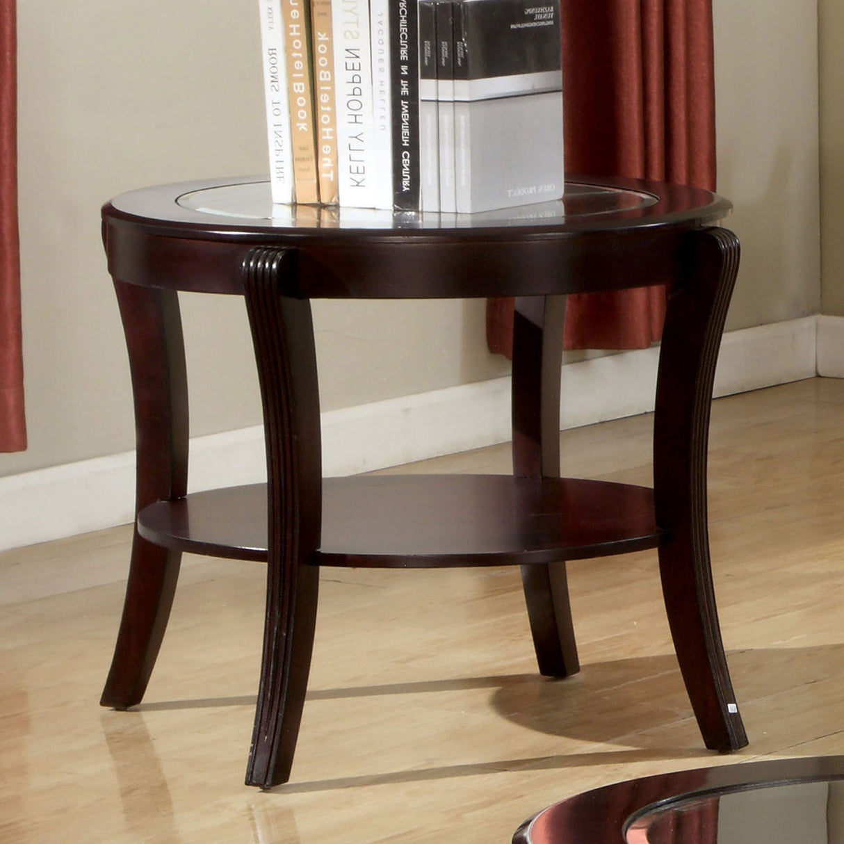 Finley Espresso End Table from Furniture of America - Luna Furniture