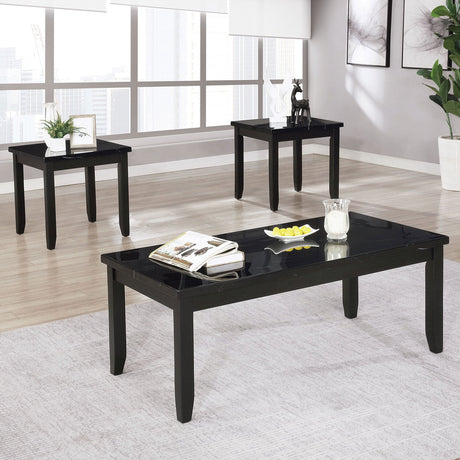 Lodivea Black 3 Pc. Table Set from Furniture of America - Luna Furniture