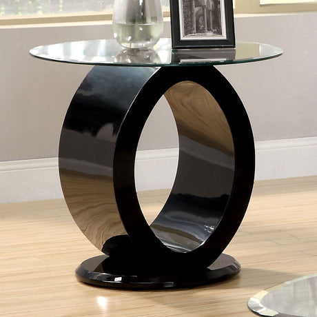 Lodia Black End Table from Furniture of America - Luna Furniture