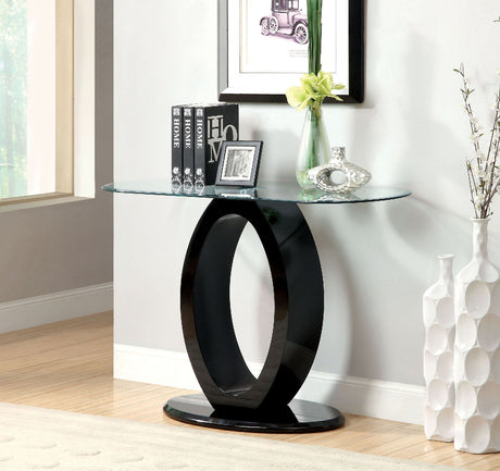 Lodia Black Sofa Table from Furniture of America - Luna Furniture