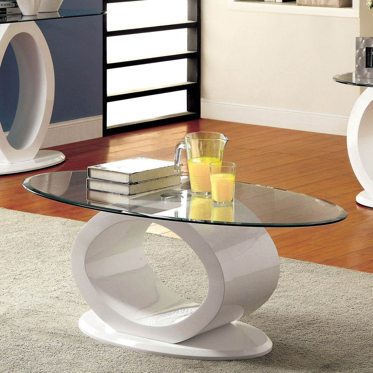 Lodia White Coffee Table from Furniture of America - Luna Furniture