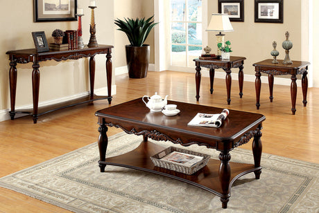 Bunbury Cherry 3 Pc. Table Set from Furniture of America - Luna Furniture