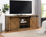 Borrego Dark Oak TV Console from Furniture of America - Luna Furniture