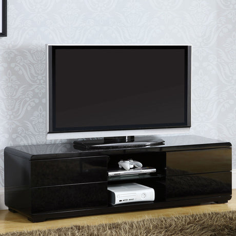 Cerro Black TV Console from Furniture of America - Luna Furniture