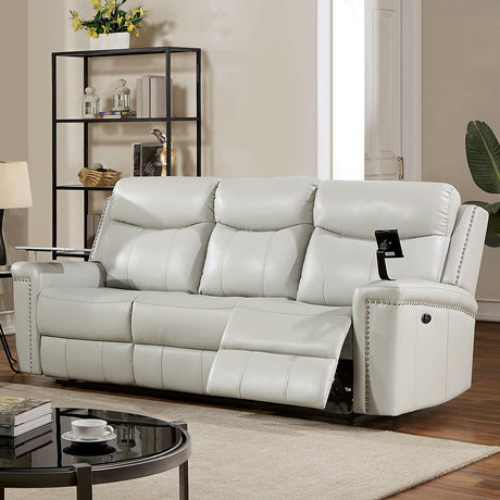 Florine Light Gray Power Sofa from Furniture of America - Luna Furniture