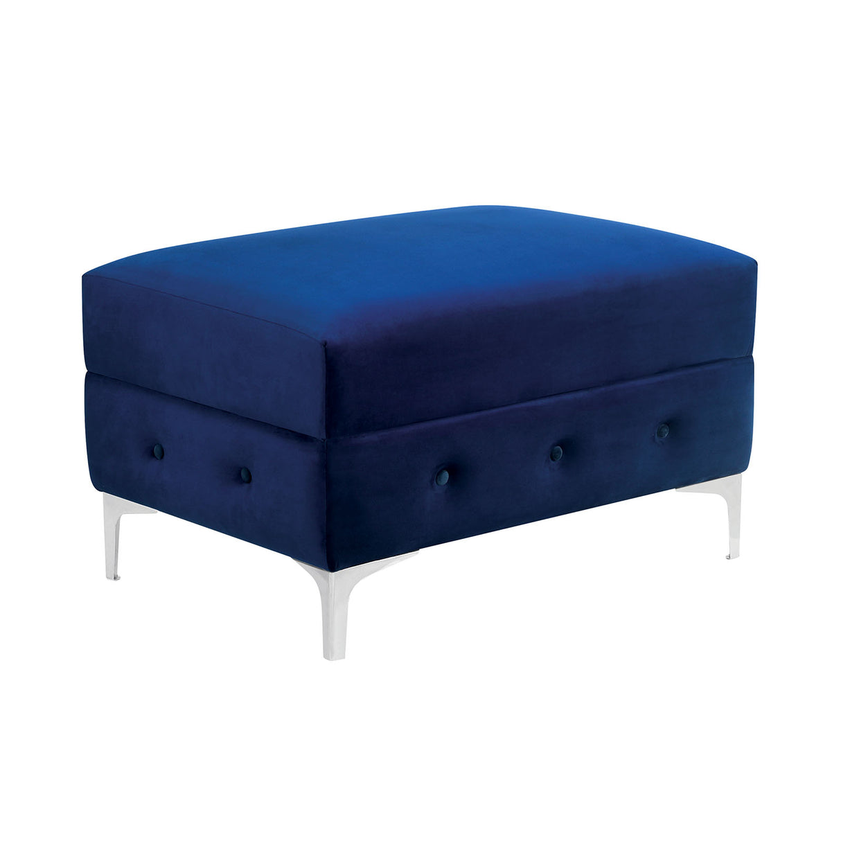 Ciabattoni Navy Ottoman from Furniture of America - Luna Furniture