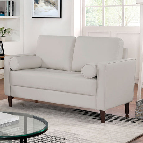 Horgen Off-White Loveseat from Furniture of America - Luna Furniture