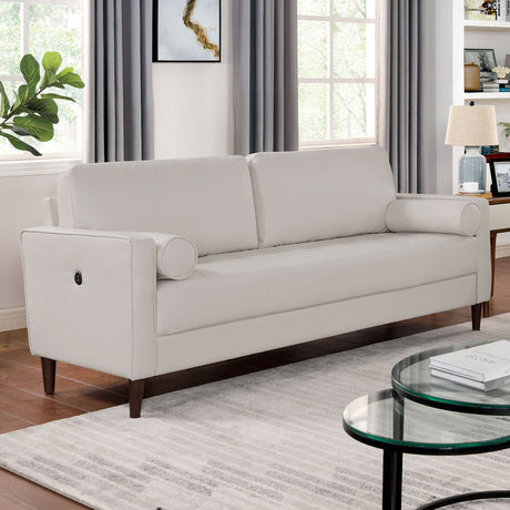 Horgen Off-White Sofa from Furniture of America - Luna Furniture