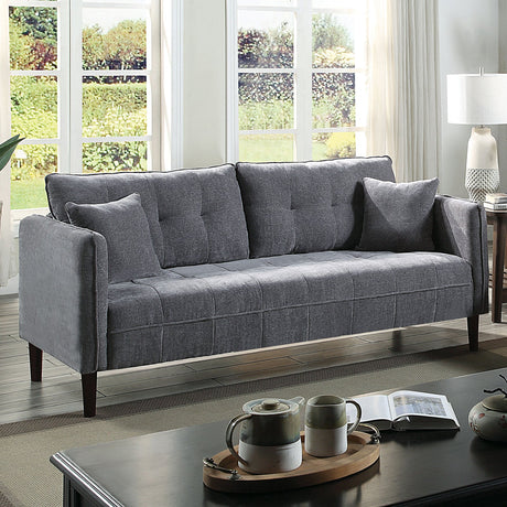 Lynda Dark Gray Sofa from Furniture of America - Luna Furniture