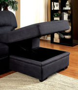 Alcester Graphite Sectional from Furniture of America - Luna Furniture