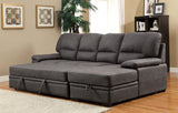 Alcester Graphite Sectional from Furniture of America - Luna Furniture