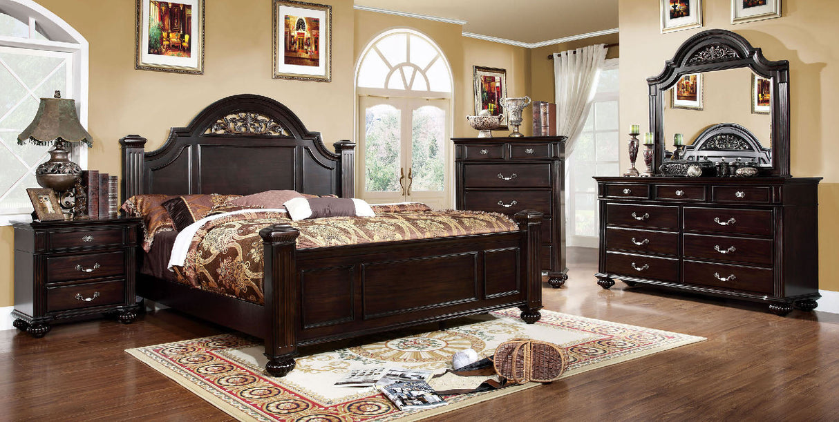 Syracuse Dark Walnut Chest from Furniture of America - Luna Furniture