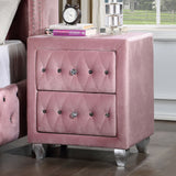 Zohar Pink Night Stand from Furniture of America - Luna Furniture