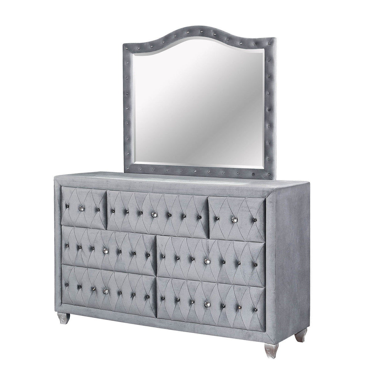 Alzir Gray Dresser from Furniture of America - Luna Furniture